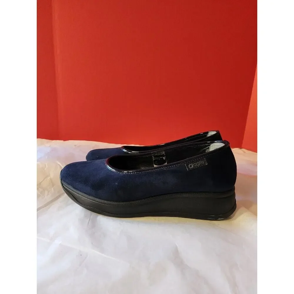 Agile By Rucoline Navy Blue Pumps Shoes Women's 41 10.5